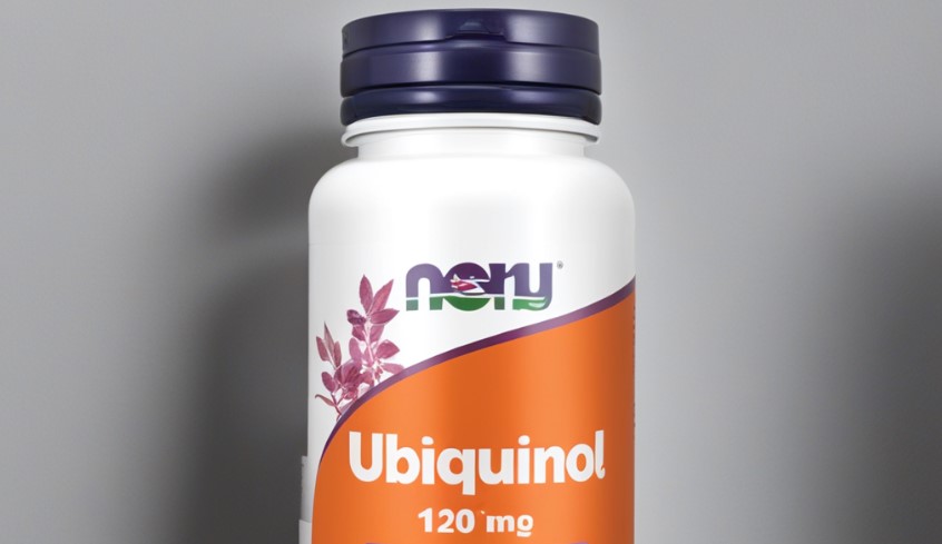 Ubiquinol dietary supplement bottle